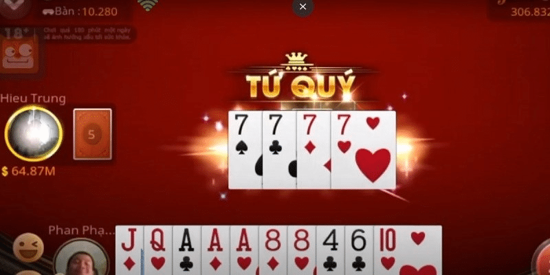 Tìm hiểu đôi nét bài Tiến lên, tứ quý chặt được gì?